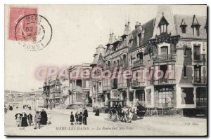 Old Postcard Mers les Bains Boulevard Maritime