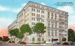 Vintage Postcard 1930's Hay Adams House Washington D.C. District Columbia