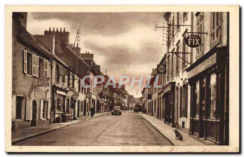 Old Postcard Landivisiau Louis Pasteur Street