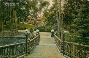 ME, Portland, Maine, Riverton Park, Rustic Bridge, Leighton & Valentine