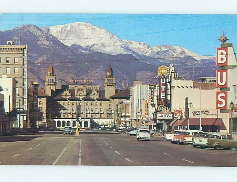 Unused Pre-1980 SHOPS ALONG STREET Colorado Springs CO hn0744