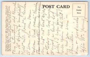 MASHPEE, MA Massachusetts ~ OLD INDIAN CHURCH c1940s Barnstable County Postcard