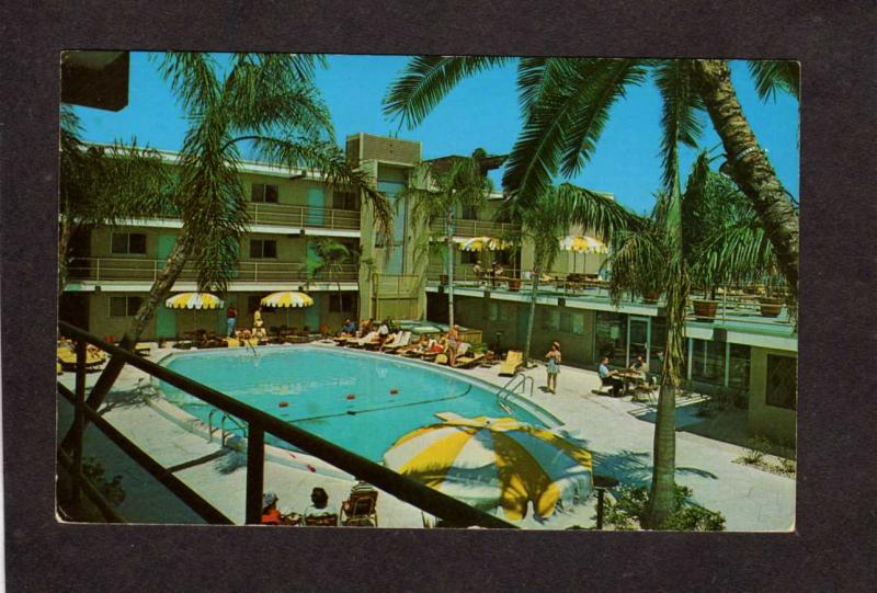 FL Bilmar Beach Resort, Treasure Island Beach, Florida Postcard Pool View