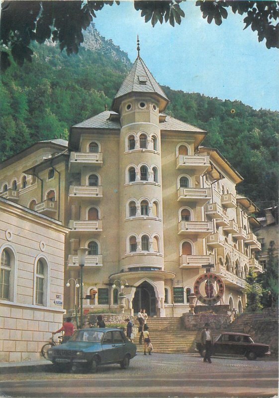 Romania Cerna Hotel Baile Herculane Postcard