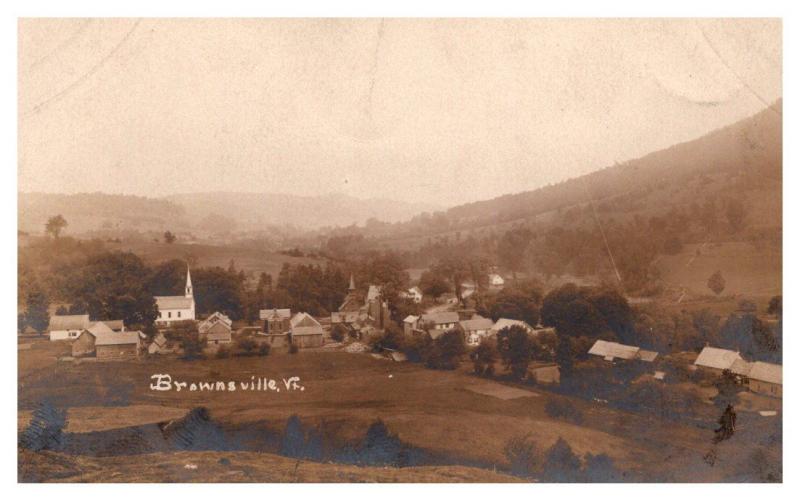 Aerial View of Brownsville , Vermont ,  RPC