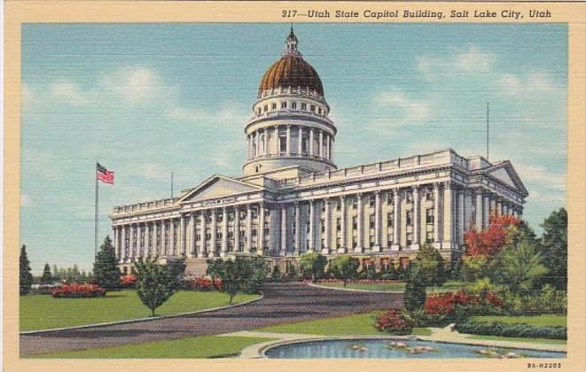 Utah Salt Lake City State Capitol Building Curteich
