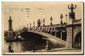 Old Postcard Paris Strolling Pont Alexandre III