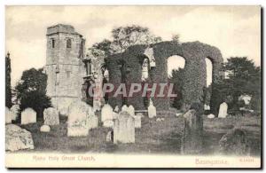 Great Britain Basingstoke Old Postcard Ruins church holy ghost (ghost)