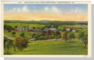 Charlottesville, Virginia/VA Postcard,Blue Ridge Sanatorium