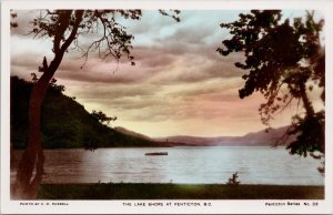 The Lake Shore Penticton BC Series #33 VC Russell RPPC Postcard H23