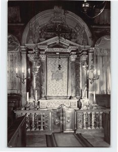 Postcard Holy Ark with the Bible, Levantine Synagogue, Venice, Italy