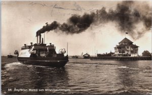 Sweden Angfarjan Malmo Och Strandpaviljongen Malmö Vintage RPPC C092