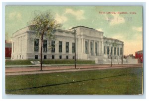 c1910 State Library, Hartford, Connecticut CT Posted Antique Postcard 