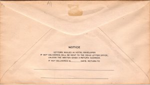 Hotel Taft Radio city NYC vintage stationery envelope cachet