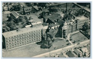 c1940 St. Anthony Hospital Exterior Building Cars Columbus Ohio Artvue Postcard 