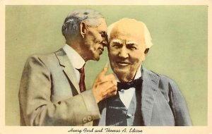 Henry Ford and Thomas A. Edison Unused 