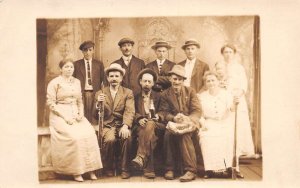 People with Whiskey and Guns Real Photo Vintage Postcard AA82966