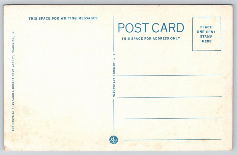 Champaign IL~Architectural Bldg @ University Of Illinois~American Art~Vintage PC