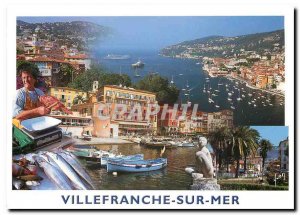 Postcard Modern Colors and Light of France the French Riviera Villefranche su...