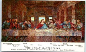 Postcard - Last Supper By Da Vinci, The Great Masterpiece - Lake Wales, Florida