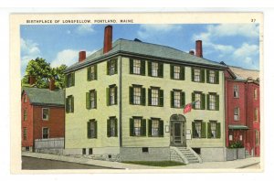 ME - Portland. Birthplace of Longfellow