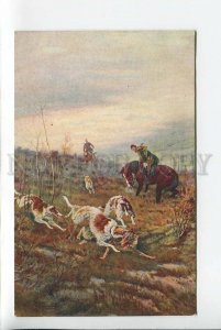 3184424 RUSSIA HUNT Tikhmenev Wolf BORZOI dogs Old Luban #61