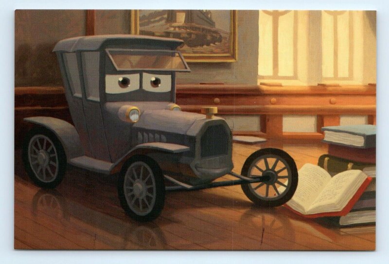 Cars Lizzie Art by John Lee Nat McLaughlin Pixar Postcard Ephemera