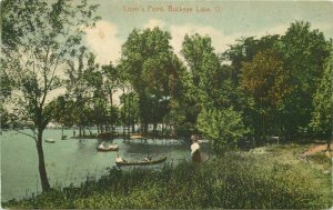Buckeye Lake Ohio Lover's Point Newark #1152 Postcard 21-4993