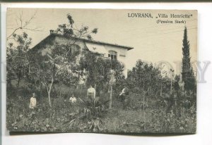 485456 Croatia Lovrana Villa Henriette Pension Stark Vintage postcard