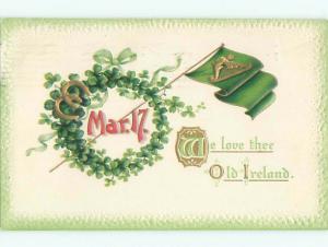 Divided-Back ST. PATRICK'S DAY SCENE Great Postcard W8134