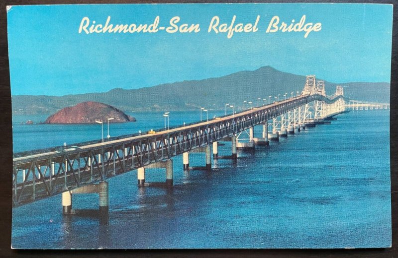 Vintage Postcard 1963 Richmond-San Rafael Bridge, San Francisco Bay, California