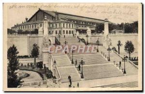 Old Postcard Marseille Stairs La Gare