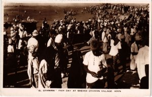 PC ADEN EL OTHMANI FAIR DAY AT SHEIKH OTHMAN VILLAGE REAL PHOTO YEMEN (a31435)