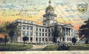 Lincoln, Nebraska, NE State Capital USA 1907 minor corner wear, writing on fr...