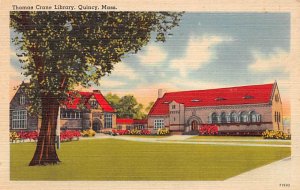 Thomas Crane Library Quincy MA USA Postcard