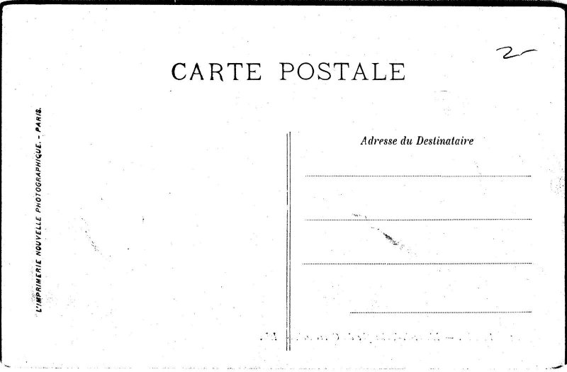 VINTAGE POSTCARD CAROUSEL AROUND THE ARC DU TRIOMPHE PARIS FRANCE c. 1900s