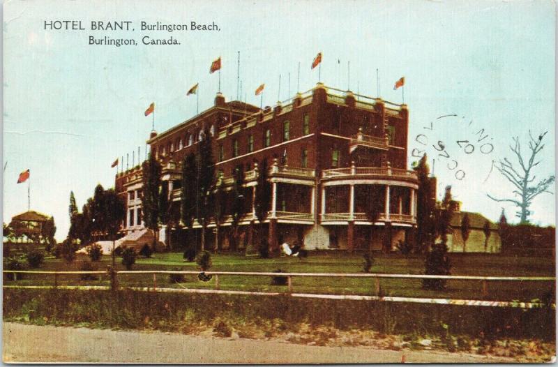 Hotel Brant Burlington Ontario ON c1907 Postcard E44