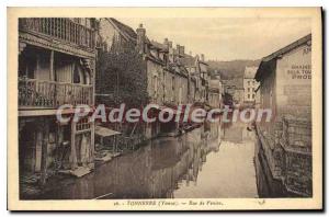 Old Postcard Tonnerre Yonne Street in Venice