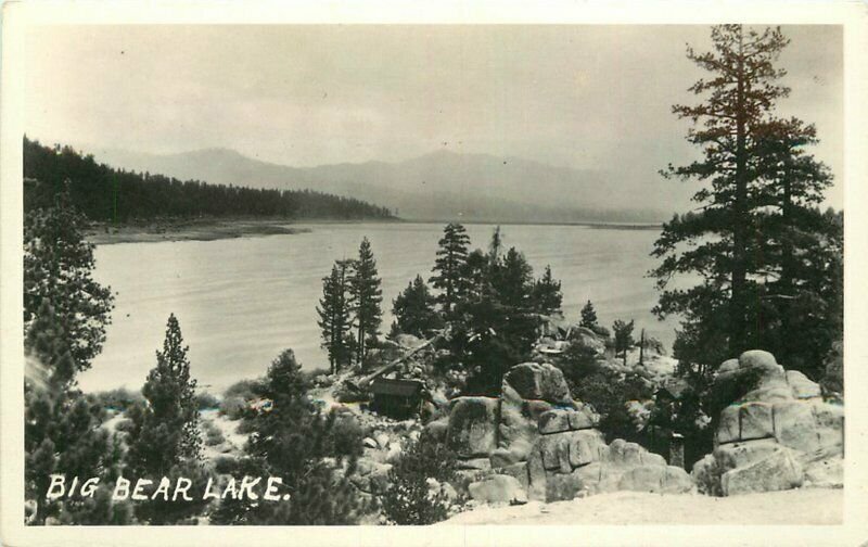 California Big Bear Lake beautiful Scenes RPPC Photo Postcard 22-3967