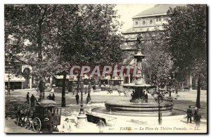 Paris Old Postcard Place of french theater