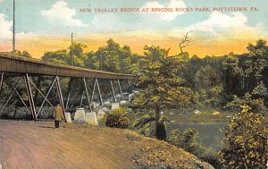 New Trolley Bridge at Ringing Rocks Park Pottstown, Pennsylvania PA s 
