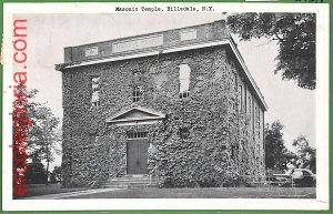 ah2206 - VINTAGE POSTCARD - MASONIC  Temple, Hillsdale, N.Y.