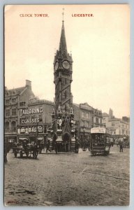 United Kingdom  Clock Tower  Leicester  Postcard