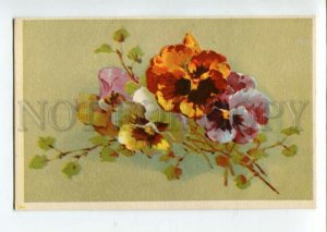 3107656 PANSY Bouquet UnSign KLEIN old color PC