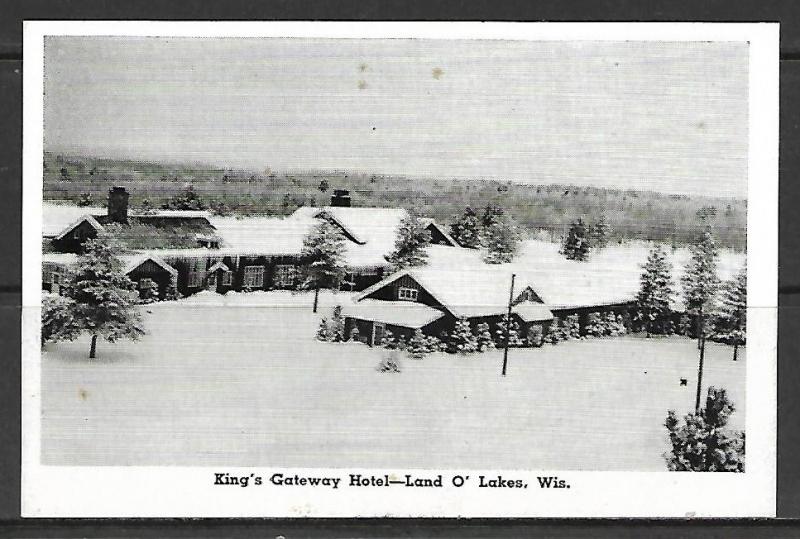 Wisconsin, Land O' Lakes - King's Gateway Hotel - [WI-040]