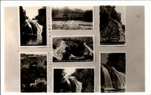 RPPC Multi Views Scenes of Turner Falls OK Vintage Postcard D23