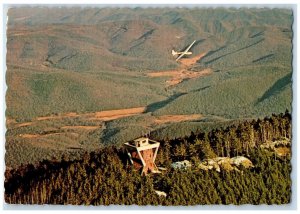 1984 Birds Eye View Sailplanes Soaring Over Mt. Mitchell North Carolina Postcard