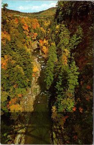 Postcard AERIAL VIEW SCENE Quechee Vermont VT AO0750