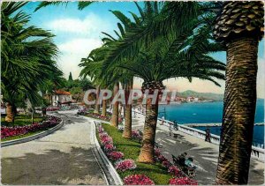 Postcard Modern Riveira dei Fiori S Remp Walk along the sea and garden Impera...