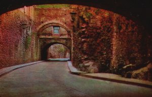 Vintage Postcard 1910's View of The Belanzuaran Street Guanajuato Mexico MX